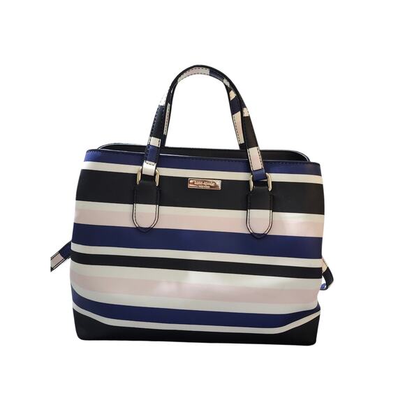 Kate Spade Evangelie Laurel Way Cruise Stripe Double Strap Shoulder Handbag - Picture 8 of 15